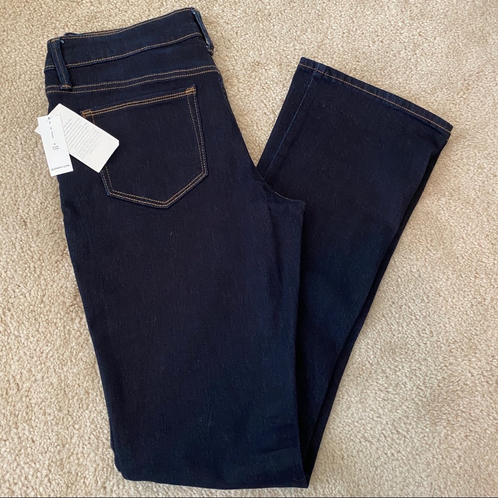 Old Navy Rock Star Demi Boot Jeans 8 Short